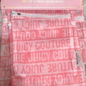 JUICY COUTURE  NWT set of 3 mesh wash bags